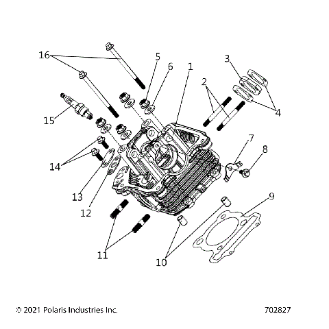 ENGINE, CYLINDER HEAD ASM. - Z25HCA18A4/A7/B4/B7 (702827)