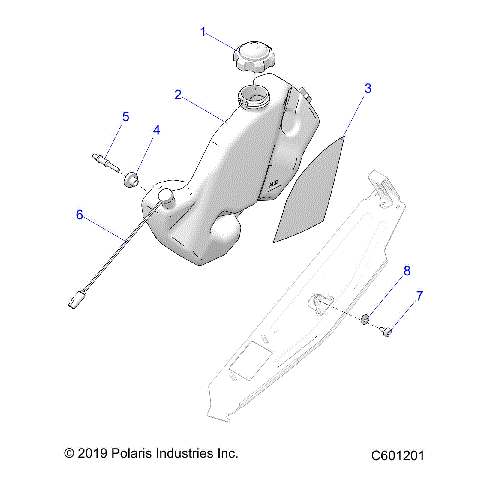 ENGINE, OIL BOTTLE ASM. - S20EEC8PS ALL OPTIONS (C601201)