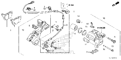 REAR BRAKE CALIPER (2)