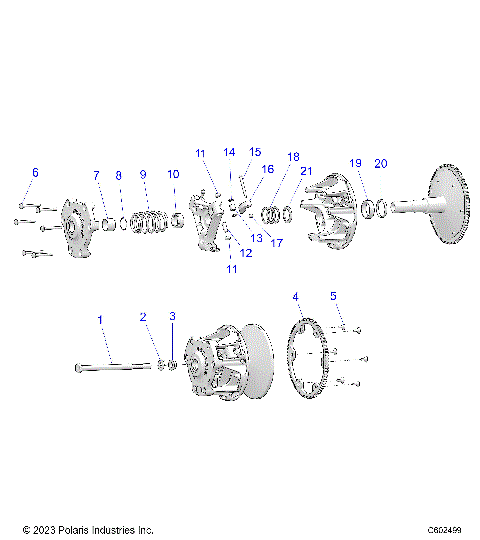 DRIVE TRAIN, CLUTCH, PRIMARY - S24TLB6RSL/REL (C602499)