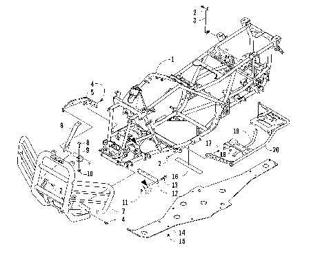 FRAME AND RELATED PARTS [87121]