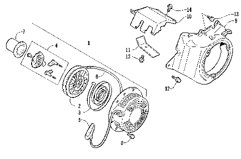 RECOIL STARTER ASSEMBLY [74950]