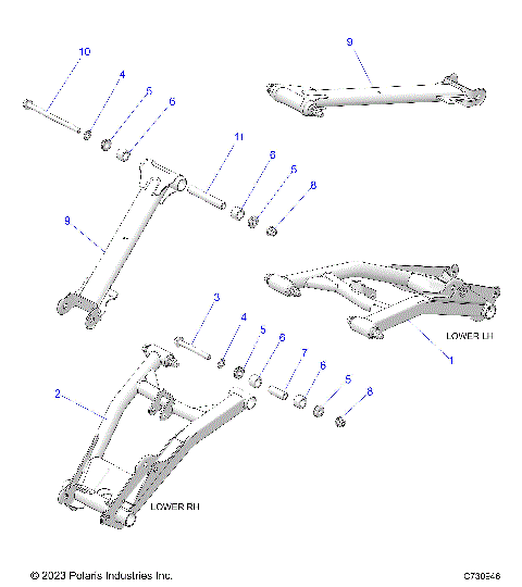SUSPENSION, REAR CONTROL ARMS - R25X6W1RB9/BD/BM (C730946)