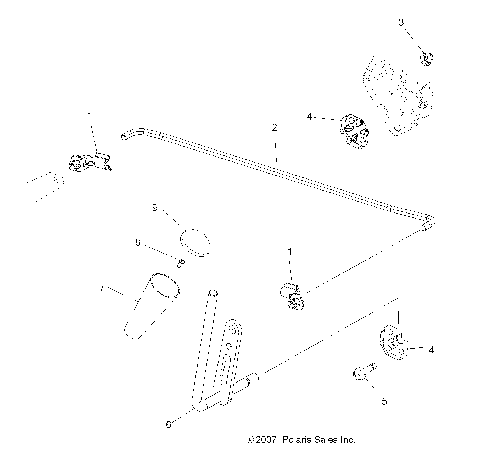 DRIVE TRAIN, GEAR SELECTOR (BUILT 11/06/07 and AFTER) - A08LH27AW/AX/AZ (49ATVGEARSELECT08SP400)