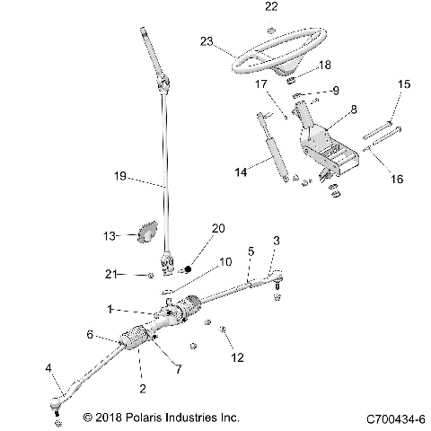 STEERING, STEERING ASM. - D19BBPD4B4/BAPD4B4 (C700434-6)