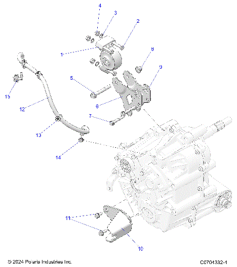 DRIVE TRAIN, MAIN GEARCASE MOUNTING