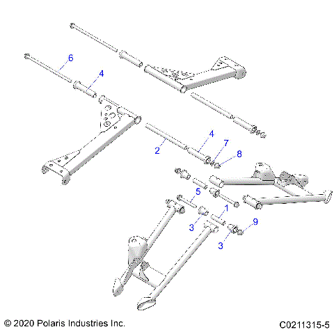 SUSPENSION, REAR CONTROL ARM MOUNTING - A26SYE85AL (C0211315-5)