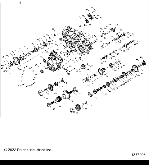 DRIVE TRAIN, GEARCASE, MAIN - Z25RPP2KAE/BE (1337203)