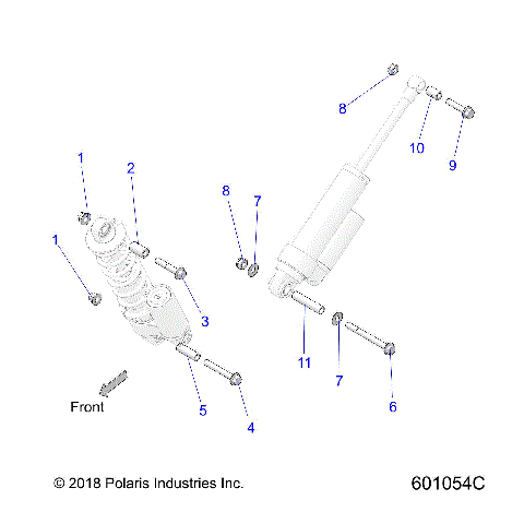 SUSPENSION, SHOCK MOUNTING (FT/RT) - S20MDX6JSA/6JEA (601054C)