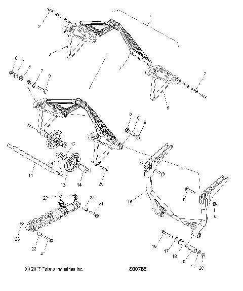 SUSPENSION, CRANK ASM., REAR - S21DDL8RS ALL OPTIONS (600765)