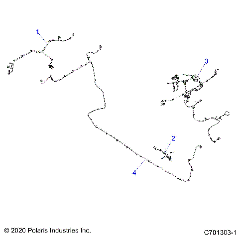 ELECTRICAL, WIRE HARNESS, PERIPHERAL - Z21R4C92AL/AX/BL/BX (C701303-1)