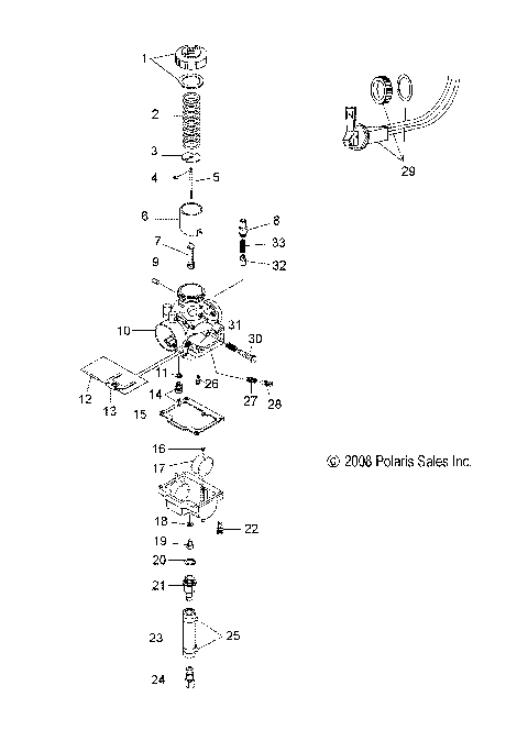 ENGINE, CARBURETOR and CHOKE - S12SU4BEL (49SNOWCARBURETOR09WIDELX)