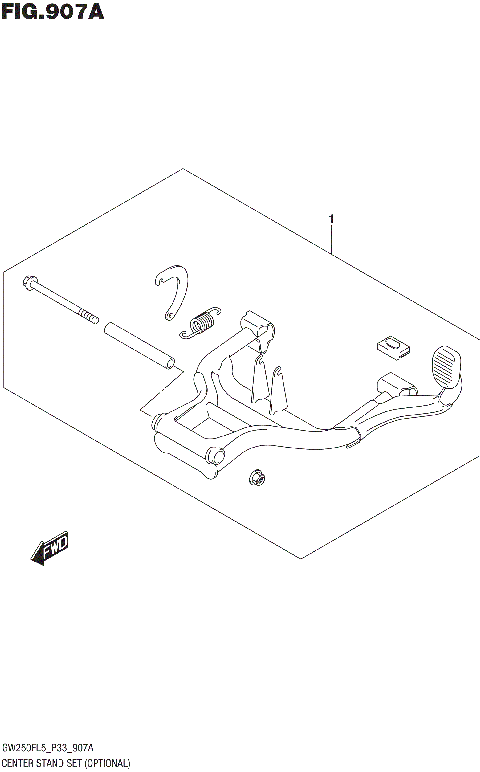 CENTER STAND SET (OPTIONAL)