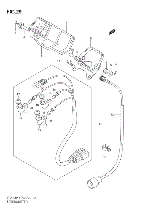 SPEEDOMETER (MODEL K3/K4)