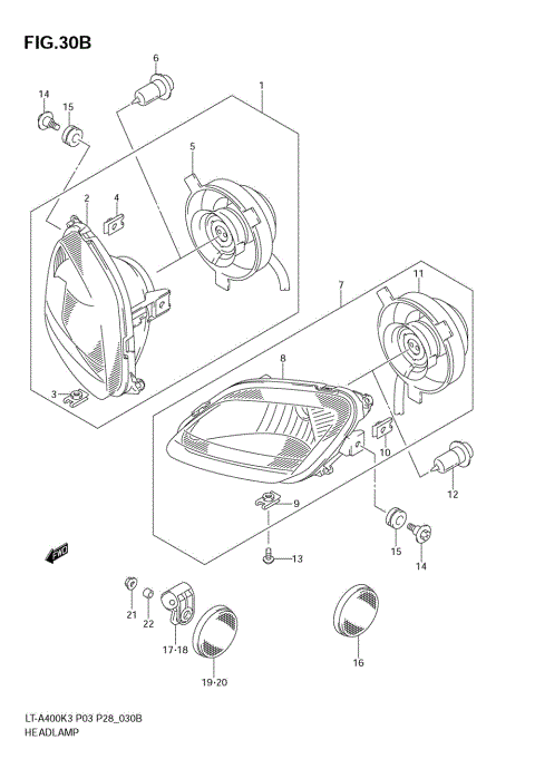 HEADLAMP (MODEL K6/K7)