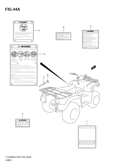 LABEL (MODEL K4/K5/K6/K7)