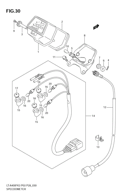 SPEEDOMETER (MODEL K3/K4)