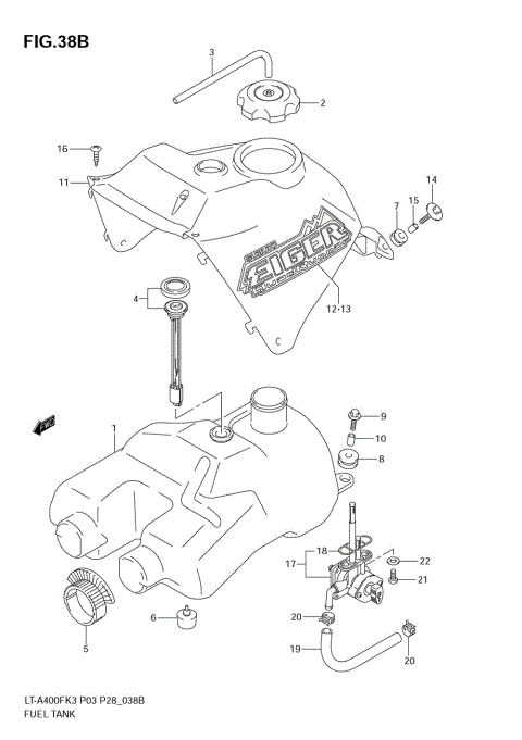 FUEL TANK (MODEL K7)