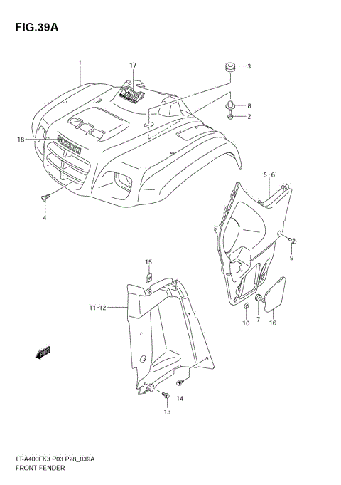 FRONT FENDER (MODEL K4)