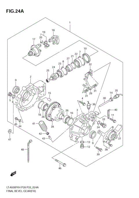 FINAL BEVEL GEAR (FRONT)('05/11~)