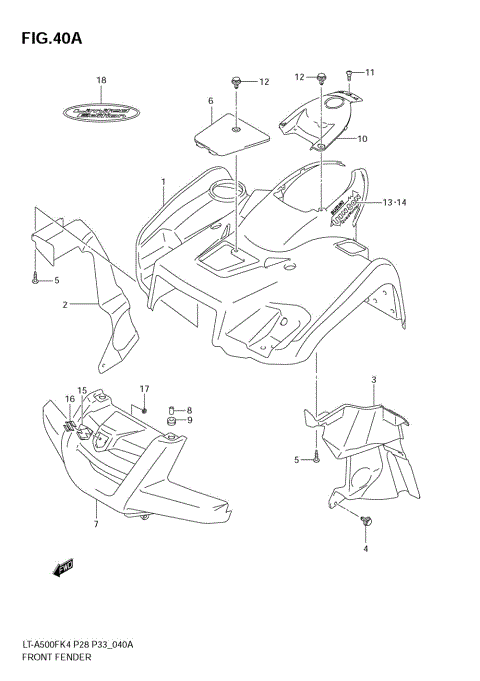 FRONT FENDER (MODEL K5)