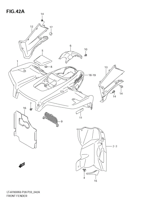 FRONT FENDER (MODEL K7)