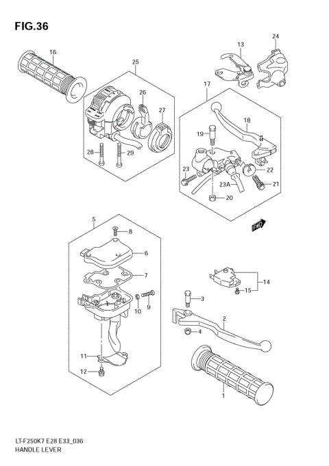 HANDLE LEVER (MODEL K5/K6)