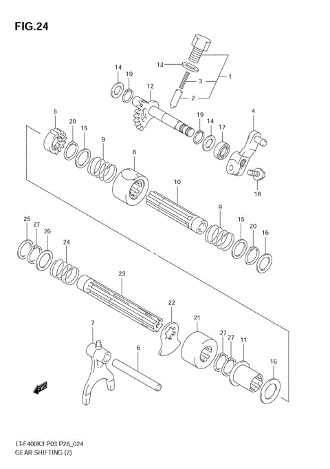 GEAR SHIFTING (2)(MODEL K3)