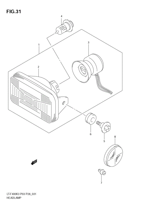 HEADLAMP (MODEL K3/K4)