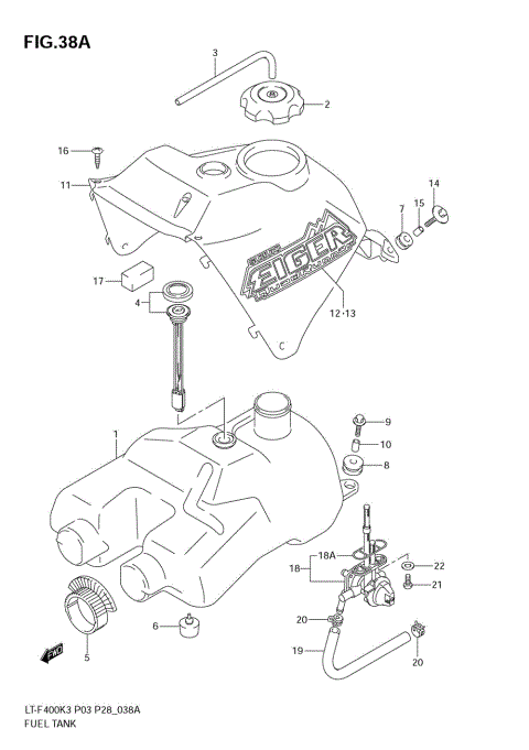 FUEL TANK (MODEL K4/K5/K6)