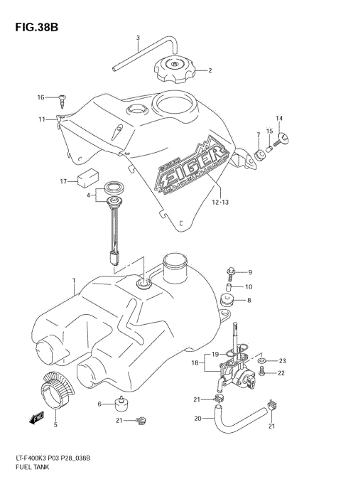 FUEL TANK (MODEL K7)
