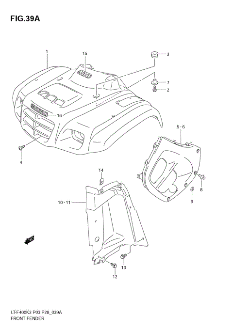 FRONT FENDER (MODEL K4)