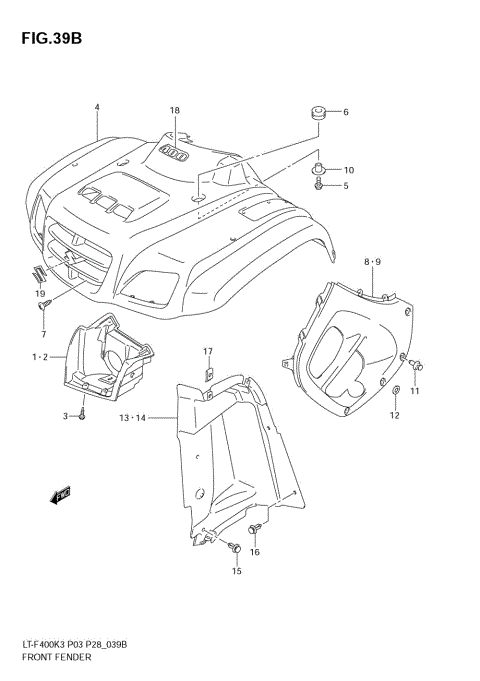 FRONT FENDER (MODEL K5/K6/K7)