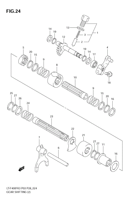 GEAR SHIFTING (2)(MODEL K3)