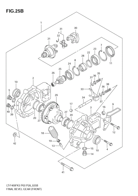 FINAL BEVEL GEAR (FRONT)(MODEL K7)