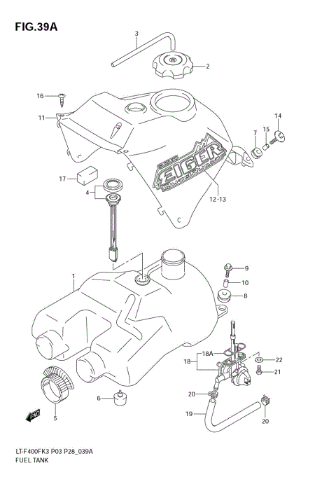 FUEL TANK (MODEL K4)