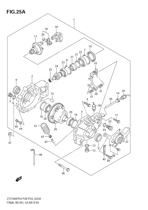 FINAL BEVEL GEAR (FRONT)('05/11~)