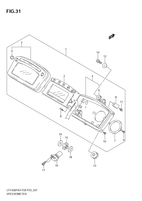SPEEDOMETER (MODEL K4/K5)
