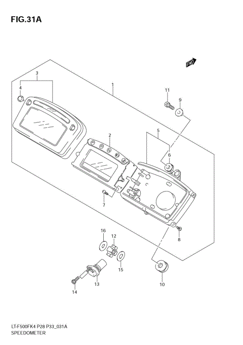 SPEEDOMETER (MODEL K6/K7)