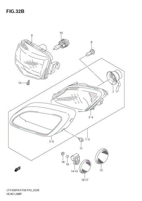 HEADLAMP (MODEL K6/K7)