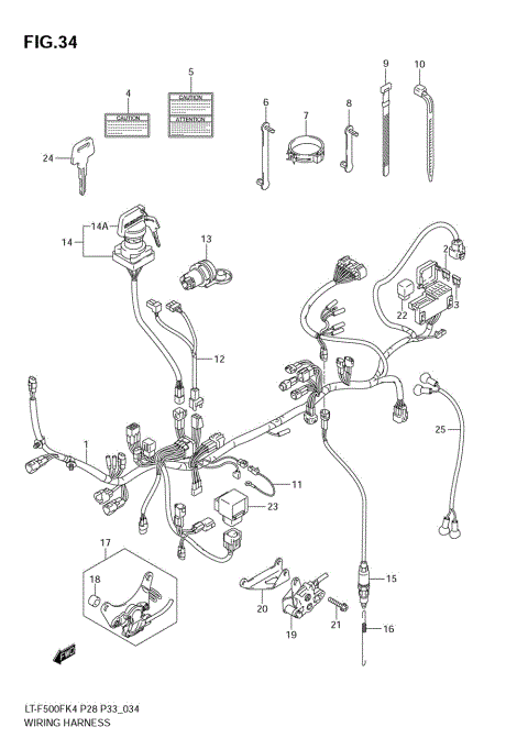 WIRING HARNESS (MODEL K4/K5)