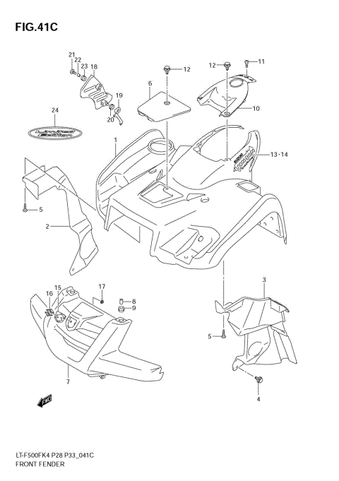 FRONT FENDER (MODEL K7)