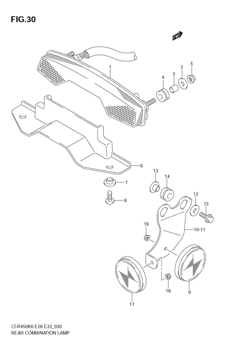 REAR COMBINATION (LT-R450K6/K7 E28)