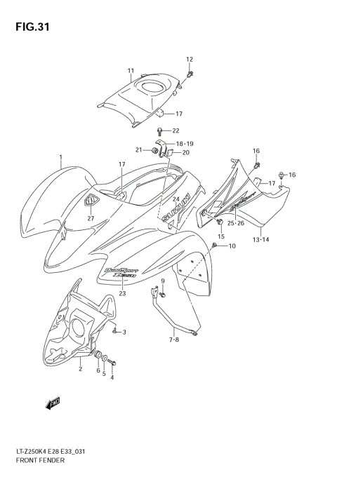 FRONT FENDER (MODEL K4)