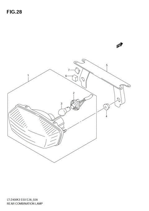 REAR COMBINATION (MODEL K3 E3