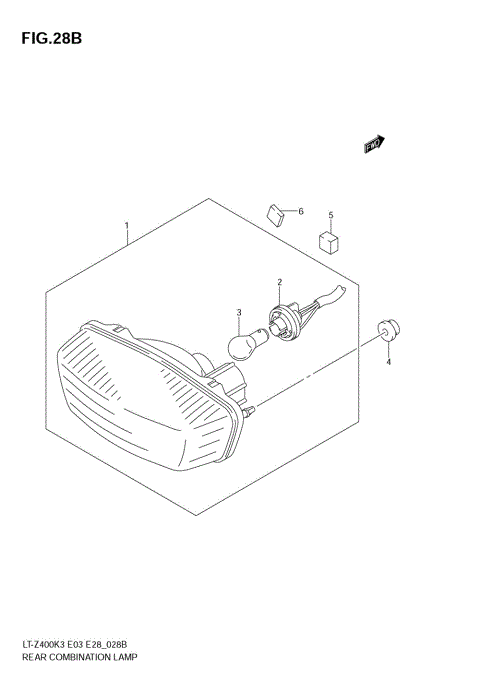 REAR COMBINATION (MODEL K5/K6/K7 E33)