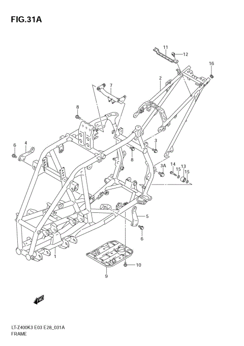 FRAME (MODEL K5/K6/K7)