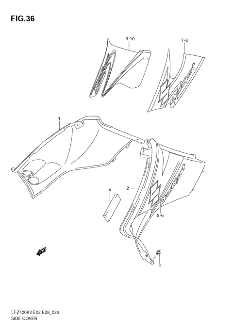 SIDE COVER (MODEL K3/K4)