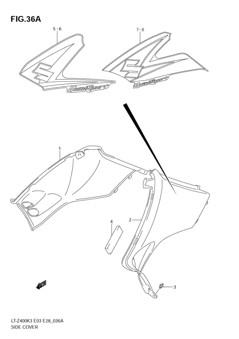 SIDE COVER (MODEL K5/K6)