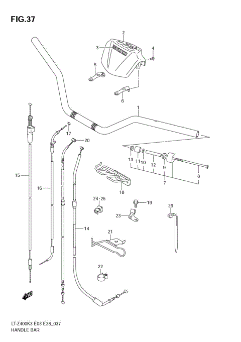 HANDLEBAR (MODEL K3/K4)